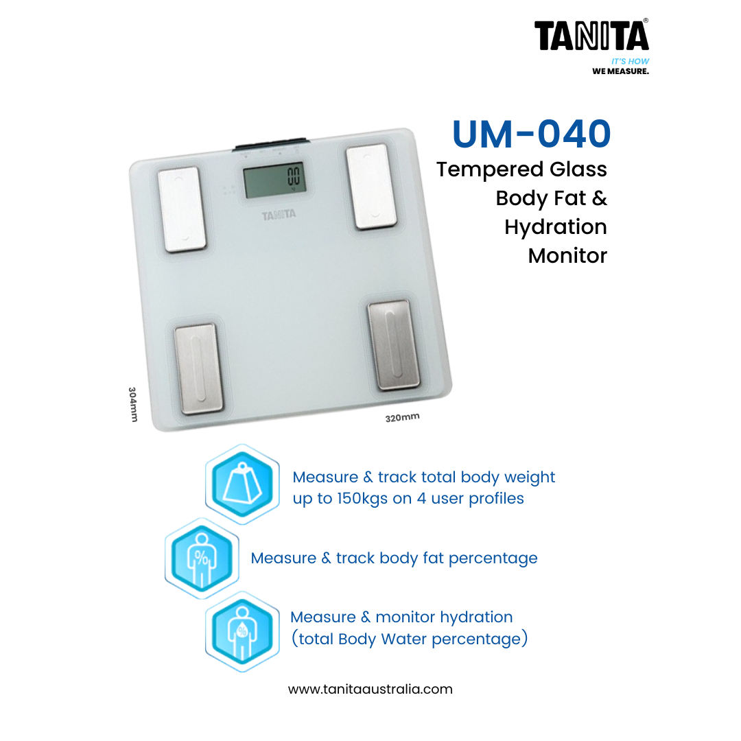 Tanita UM-040 Tempered Glass Body Fat & Hydration Monitor