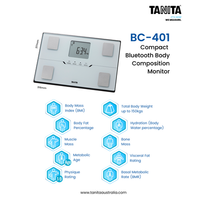 Tanita BC-401 Compact Bluetooth Body Composition Monitor